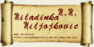 Miladinka Miljojković vizit kartica
